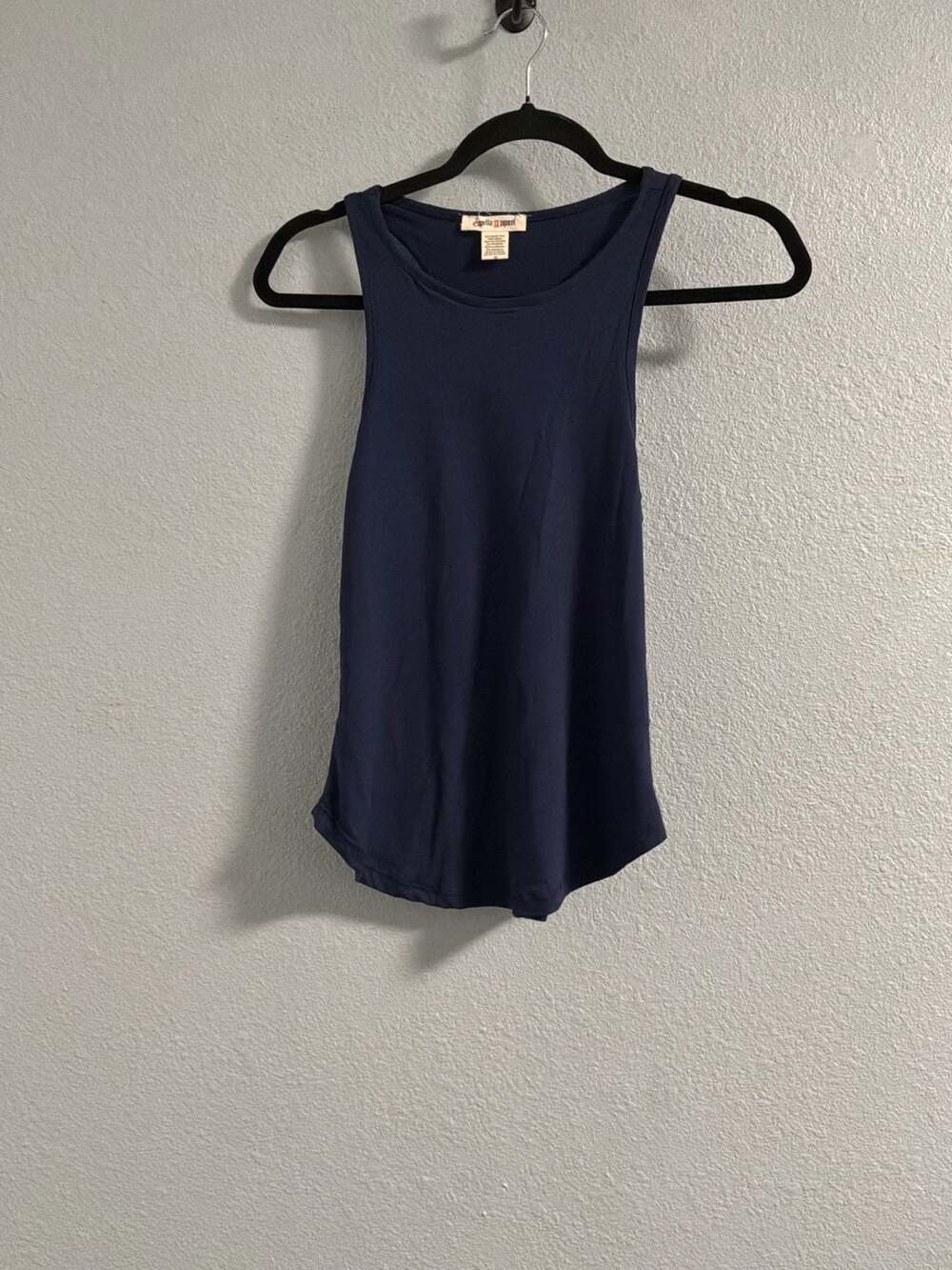 Capella Apparel Navy Blue Racerback Tank Top Size S